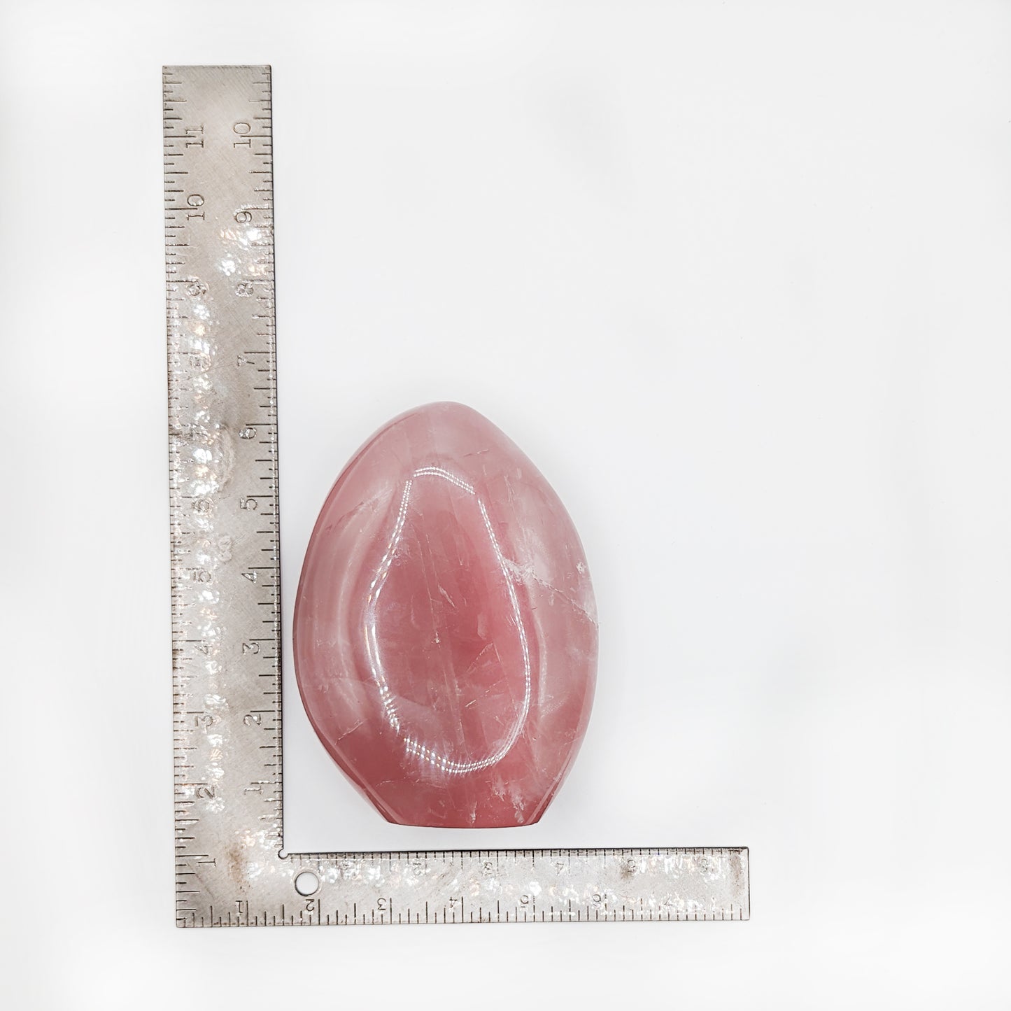 Rose Quartz Standing Leaf